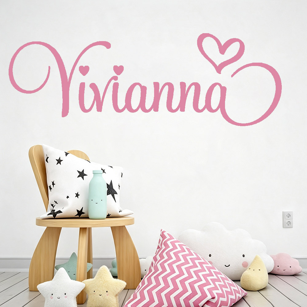 Baby Nursery Decor Girl - 어린이 방을위한 벽 스티커 맞춤형 어린이