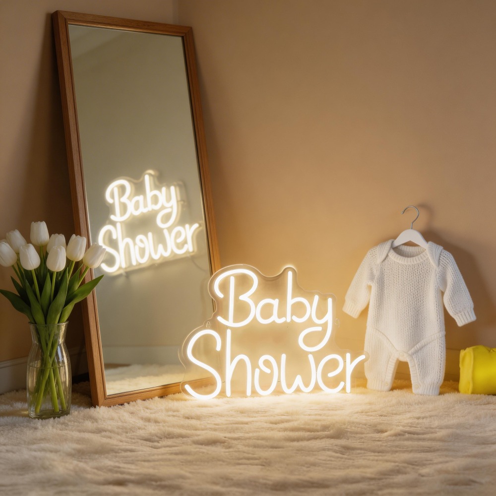베이비 샤워 LED 네온사인 USB 디밍 가능 네온 조 - Baby Nursery Wall Lights 리뷰 및 가격