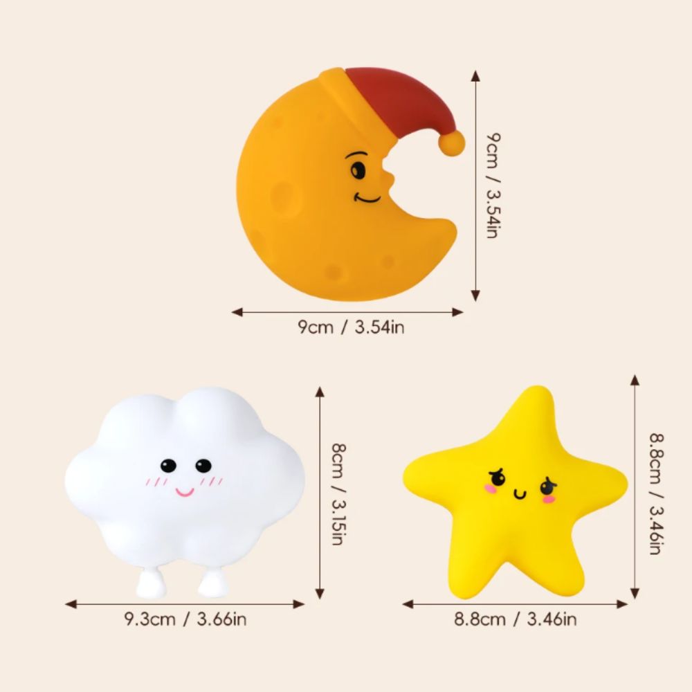 귀여운 실리콘 유아용 벽걸이 야간 조명 충전식 별 구름 - Baby Nursery Wall Lights 리뷰 및 가격